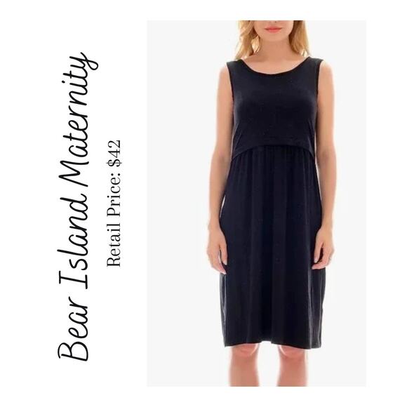 BearIsland Maternity Tank Nursing Dress - Picture 1 of 10